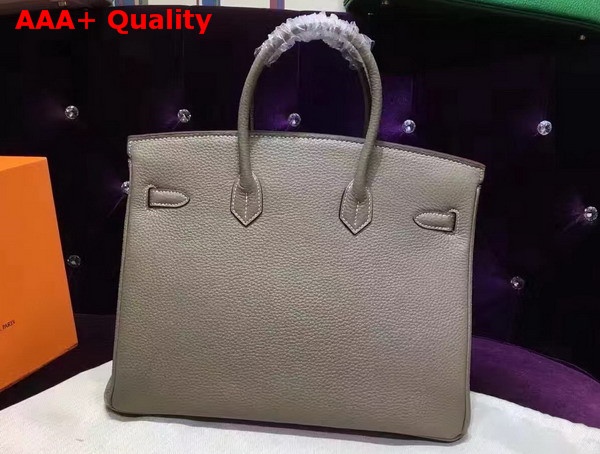 Hermes Birkin 35 Grey Togo Leather Gold Hardware Replica