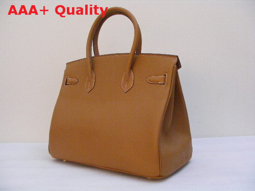 Hermes Birkin 35 Tan Togo Leather With Gold Replica