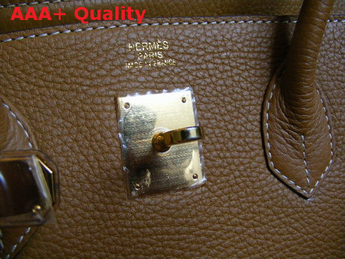 Hermes Birkin 35 Tan Togo Leather With Gold Replica