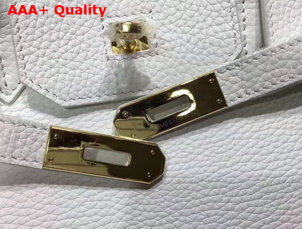 Hermes Birkin 35 White Togo Leather Gold Hardware Replica