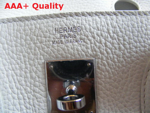 Hermes Fake Hermes Birkin 35 White Togo Leather With Silver Replica