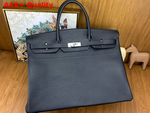 Hermes Birkin 50 Black Togo Leather Replica