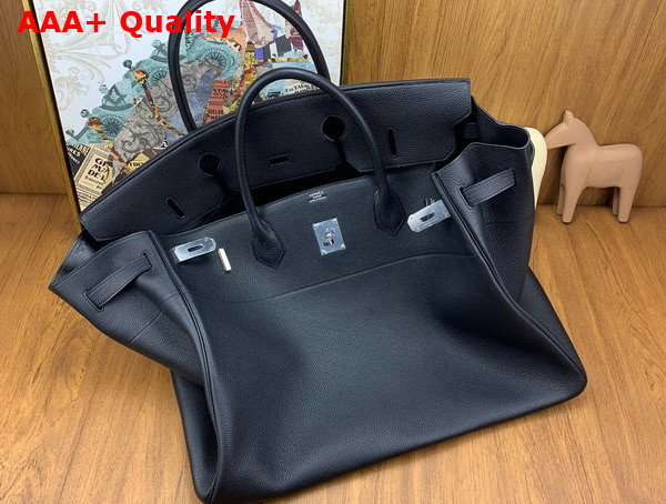 Hermes Birkin 50 Black Togo Leather Replica