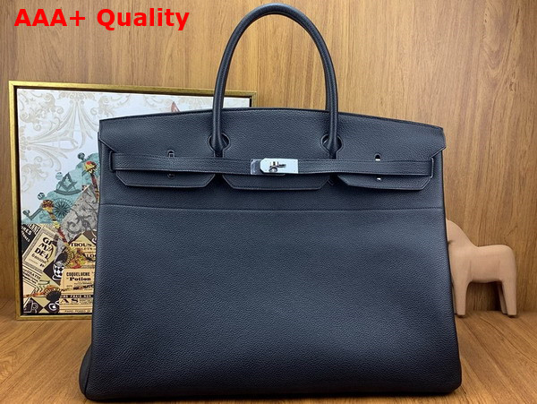 Hermes Birkin 50 Black Togo Leather Replica