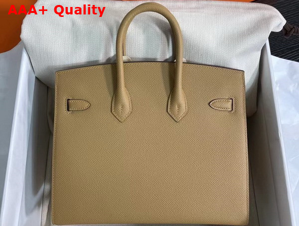 Hermes Birkin Sellier 25 Bag in Beige Epsom Calfskin Replica