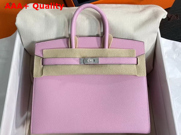 Hermes Birkin Sellier 25 Bag in Light Pink Epsom Calfskin Replica