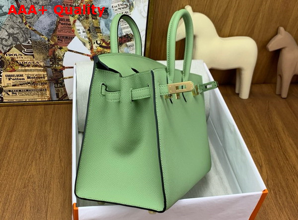 Hermes Birkin Sellier 25 in Avocado Green Epsom Calfskin Replica