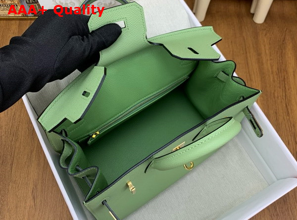 Hermes Birkin Sellier 25 in Avocado Green Epsom Calfskin Replica