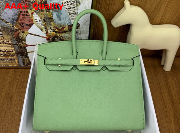 Hermes Birkin Sellier 25 in Avocado Green Epsom Calfskin Replica