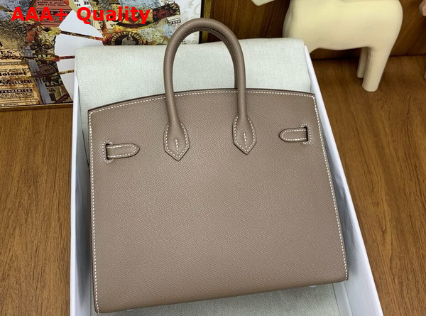 Hermes Birkin Sellier 25 in Elephant Grey Epsom Calfskin Replica