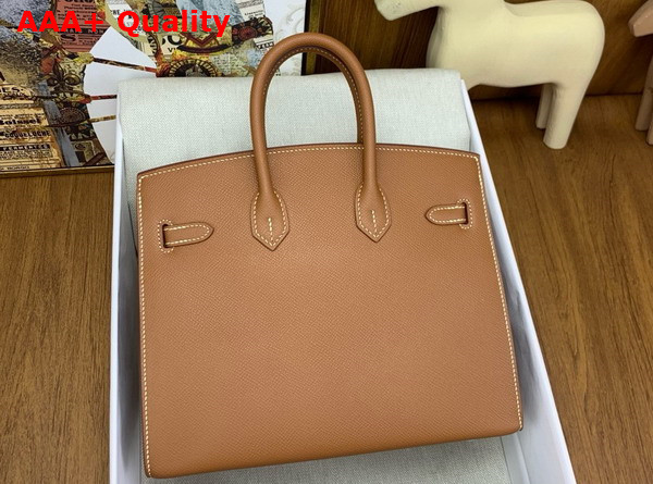 Hermes Birkin Sellier 25 in Gold Brown Epsom Calfskin Replica