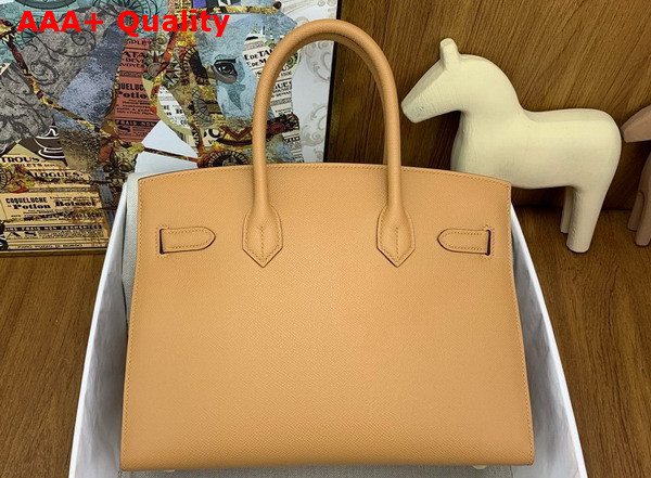 Hermes Birkin Sellier 30 in Oat Milk Epsom Calfskin Replica