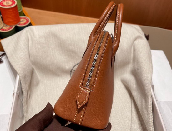 Hermes Bolide 18 Brown Goatskin Replica