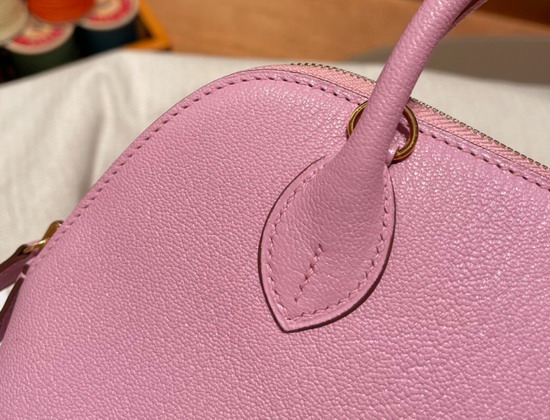 Hermes Bolide 18 Pink Goatskin Replica