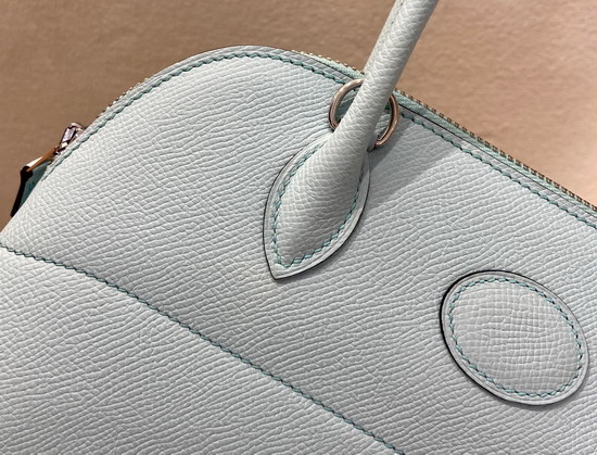 Hermes Bolide 27 Sky Blue Epsom Leather Hand Stitching Replica