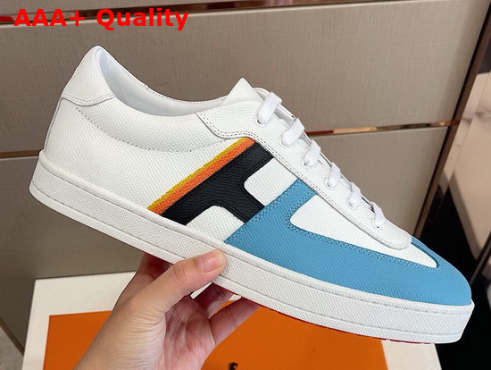 Hermes Boomerang Sneaker Multicolore Bleu Allure Epsom Calfskin Replica