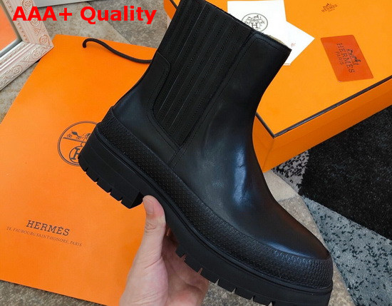 Hermes Bottines Barque Noir Replica