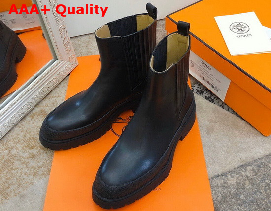 Hermes Bottines Barque Noir Replica