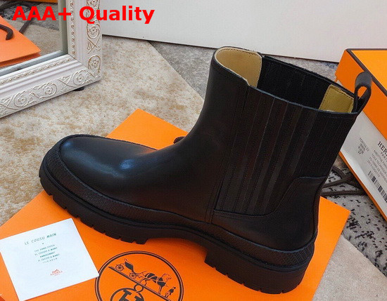 Hermes Bottines Barque Noir Replica