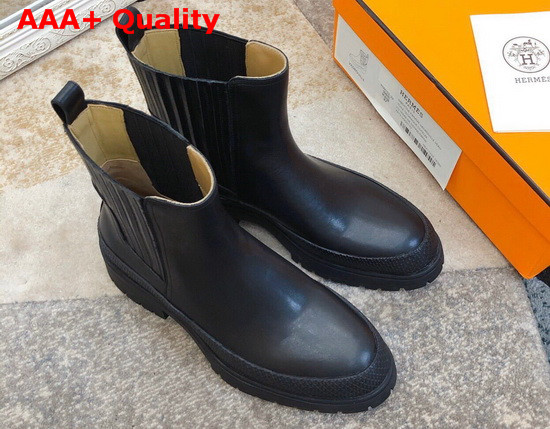 Hermes Bottines Barque Noir Replica