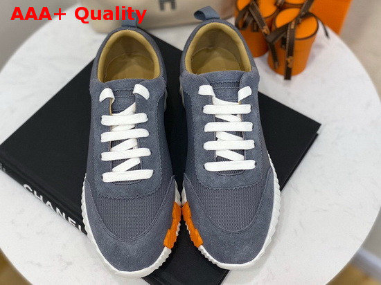 Hermes Bouncing Sneaker in Grey Technical Canvas Replica