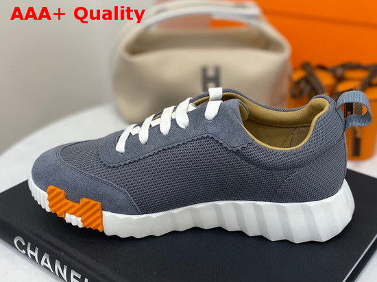 Hermes Bouncing Sneaker in Grey Technical Canvas Replica