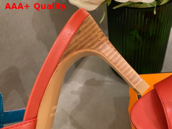 Hermes Candy Sandal High Heel Red Calfskin Replica