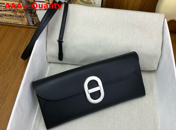 Hermes Chaine d Ancre To Go Wallet in Black Epsom Calfskin Replica