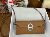 Hermes Chaine d Ancre To Go Wallet in Gold Brown Epsom Calfskin Replica