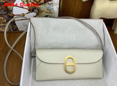 Hermes Chaine d Ancre To Go Wallet in Milk White Epsom Calfskin Replica