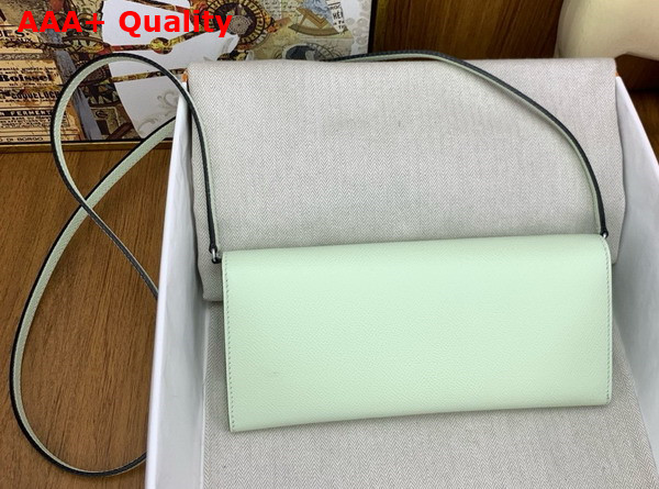 Hermes Chaine d Ancre To Go Wallet in Mint Green Epsom Calfskin Replica