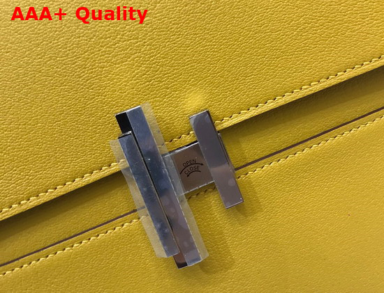 Hermes Cinhetic Bag in Yellow Goatskin Replica