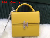 Hermes Cinhetic Bag in Yellow Goatskin Replica