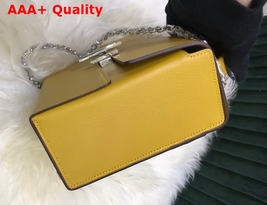 Hermes Cinhetic Bag in Yellow Goatskin Replica