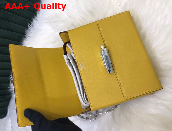 Hermes Cinhetic Bag in Yellow Goatskin Replica