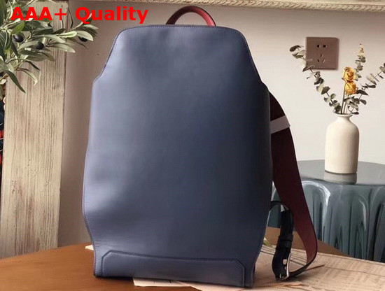 Hermes Cityback 27 Backpack in Navy Blue and Red Taurillon Cristobal Leather Replica