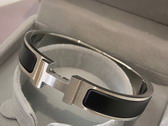 Hermes Clic H Bracelet Matte Black Replica