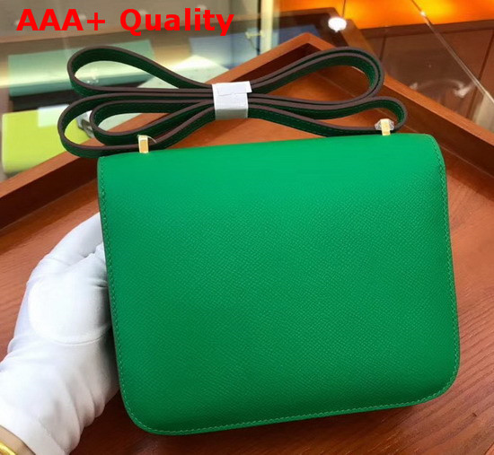 Hermes Constance 18 Bag in Green Epsom Calfskin Replica