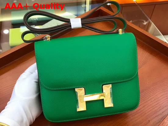 Hermes Constance 18 Bag in Green Epsom Calfskin Replica