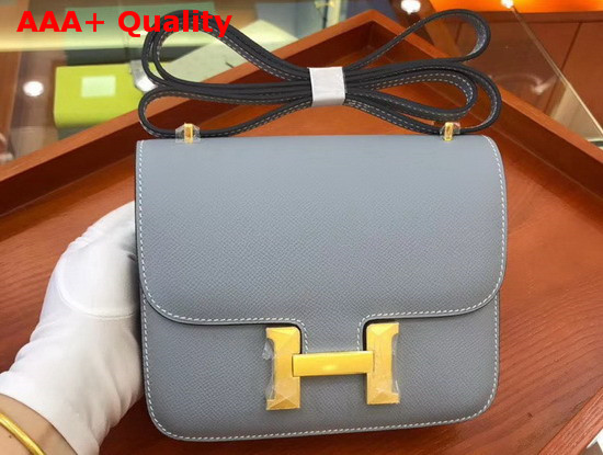 Hermes Constance 18 Bag in Light Blue Epsom Calfskin Replica