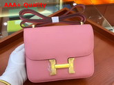 Hermes Constance 18 Bag in Pink Epsom Calfskin Replica