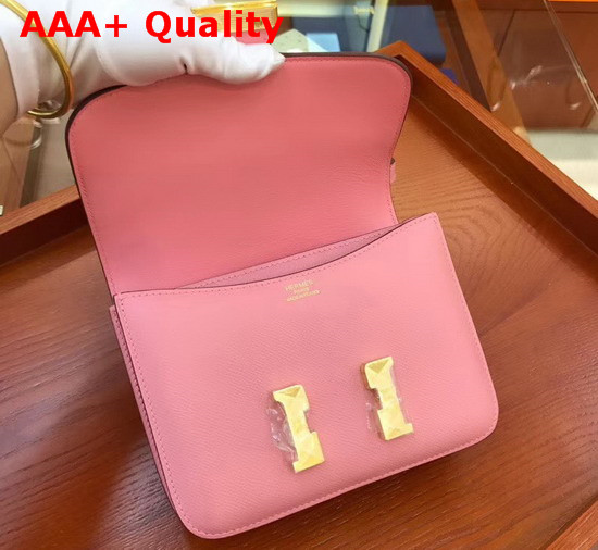 Hermes Constance 18 Bag in Pink Epsom Calfskin Replica