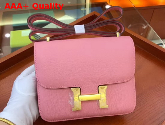 Hermes Constance 18 Bag in Pink Epsom Calfskin Replica