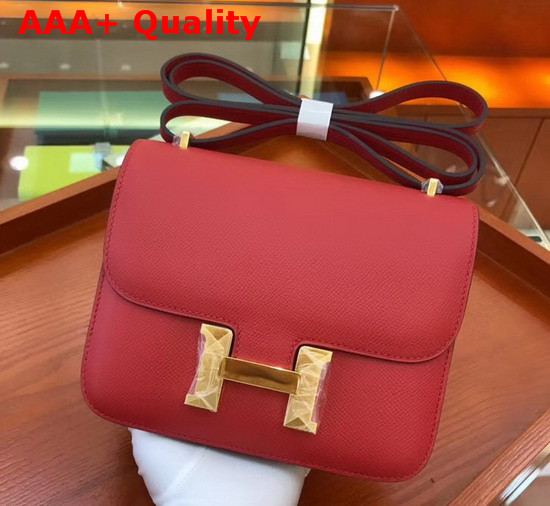 Hermes Constance 18 Bag in Red Epsom Calfskin Replica