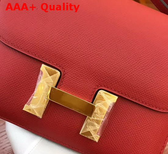 Hermes Constance 18 Bag in Red Epsom Calfskin Replica