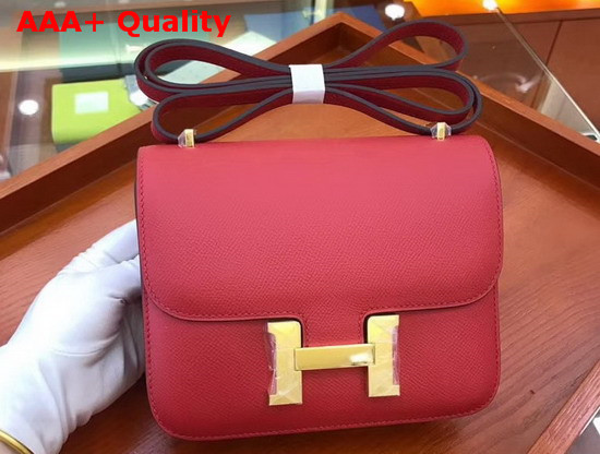 Hermes Constance 18 Bag in Red Epsom Calfskin Replica