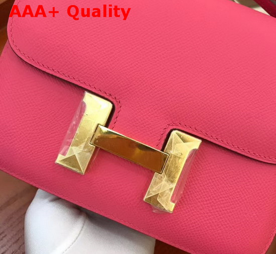 Hermes Constance 18 Bag in Rose Epsom Calfskin Replica