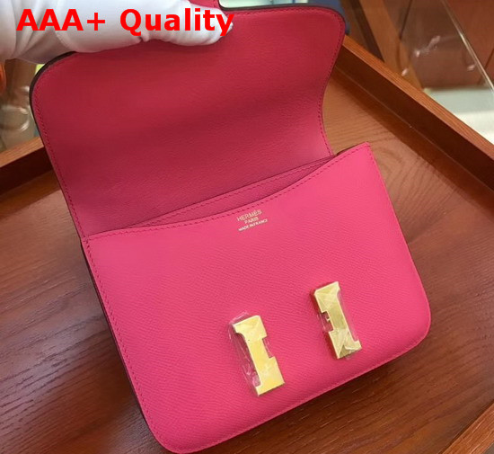 Hermes Constance 18 Bag in Rose Epsom Calfskin Replica