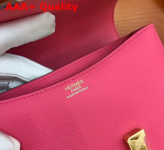 Hermes Constance 18 Bag in Rose Epsom Calfskin Replica