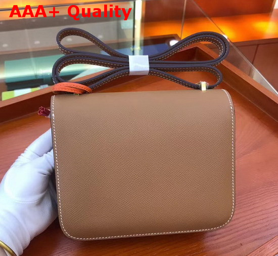 Hermes Constance 18 Bag in Tan Epsom Calfskin Replica